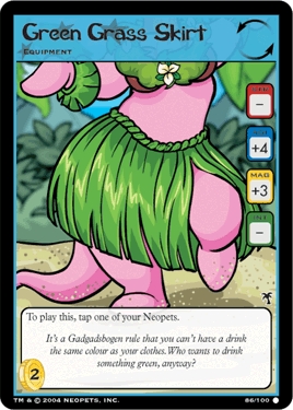 Green Grass Skirt
